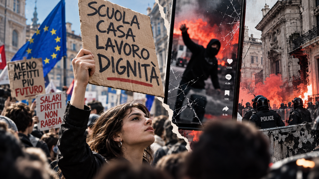 L'immagine attuale non ha un testo alternativo. Il nome del file è: Protesta-tra-speranza-e-caos.png